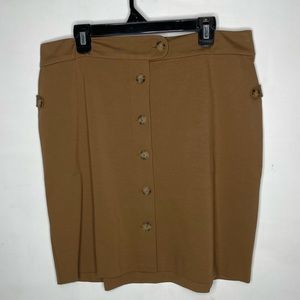 J.Jill Acorn colored Ponte Skirt new with tags Large Petite